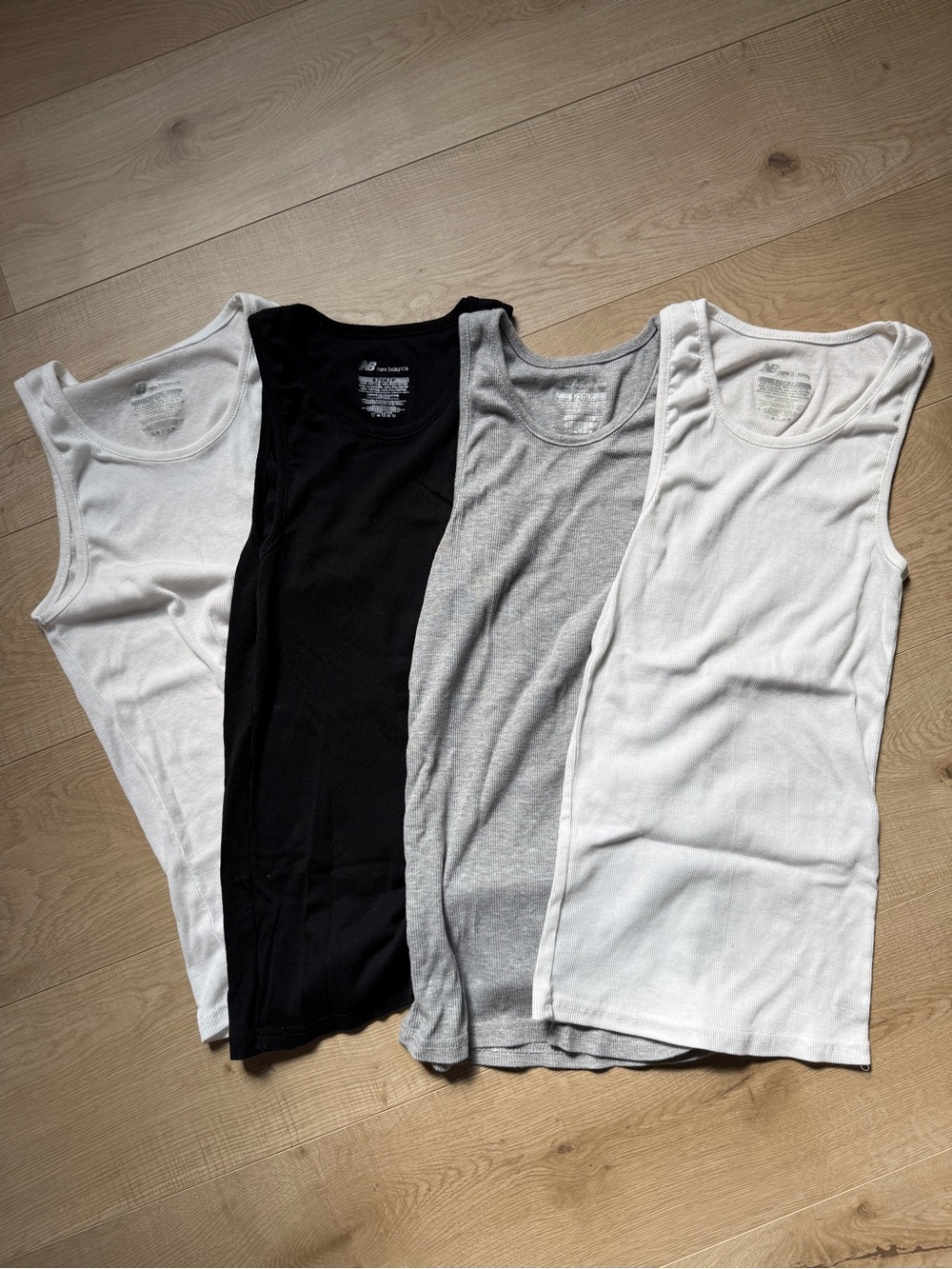 New Balance 4 pack Cotton Ribbed Tank Tops | NWOT | Size Small